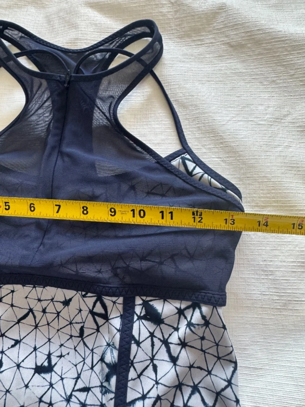 lululemon athletica Navy and White Patterned Tank Top 6